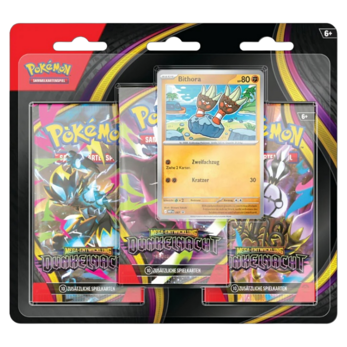 Pokemon - Dunkelnacht - 3er Blister (Deutsch)